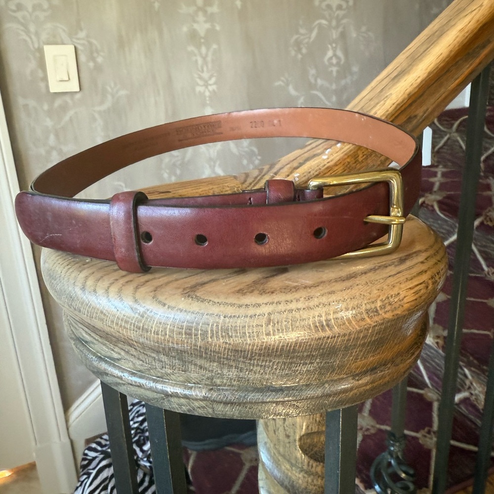 ROUNDTREE and YORKE men’s full grain leather belt NWOT size 36 - Picture 4 of 7